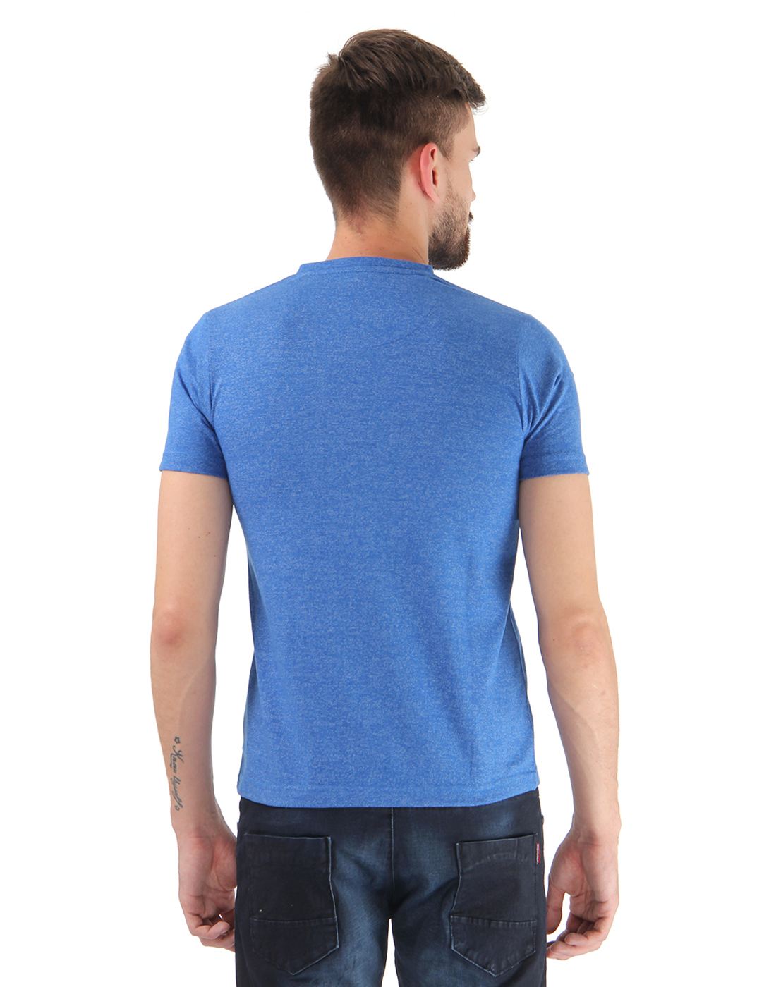 Cloak & Decker by Monte Carlo Men Blue T-Shirt